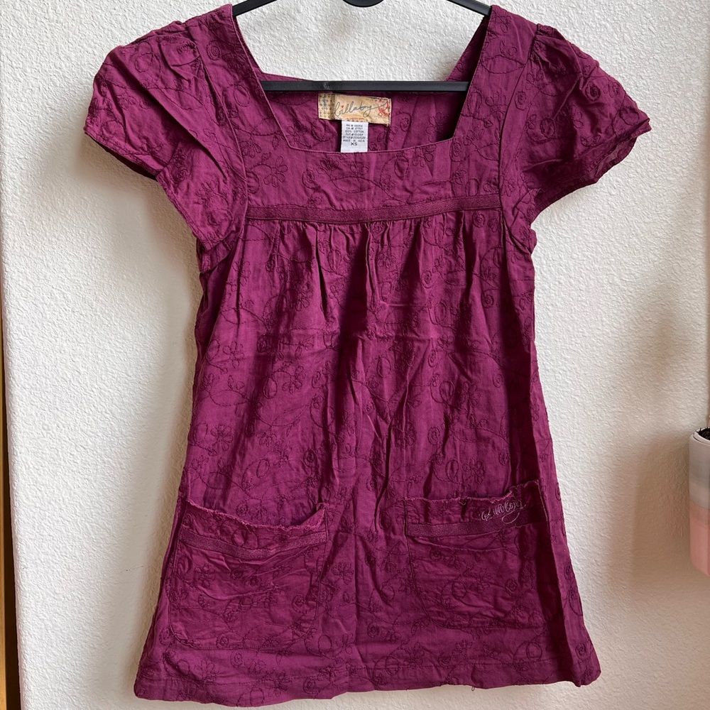 BILLABONG long shirt - XS - mauve